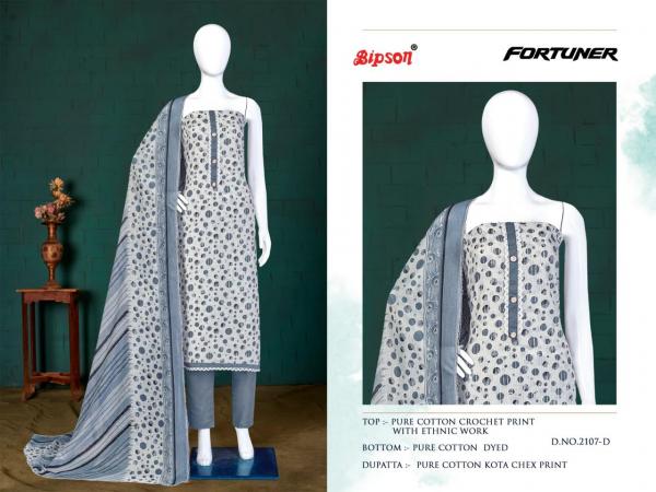 Bipson Fortuner 2107 New Designer Dress Material Collection